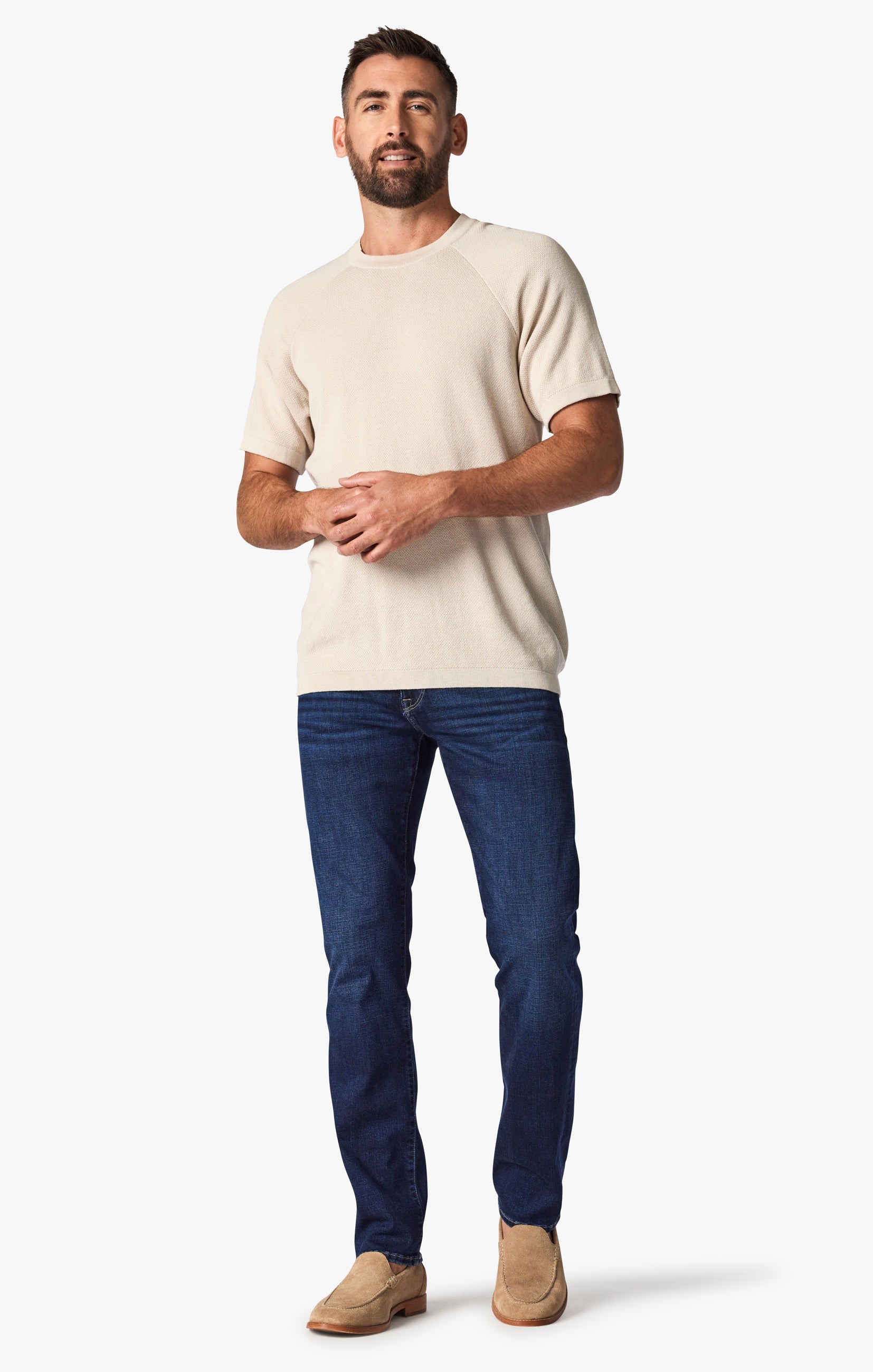 Courage Straight Fit Denim in Dark Shaded Organic