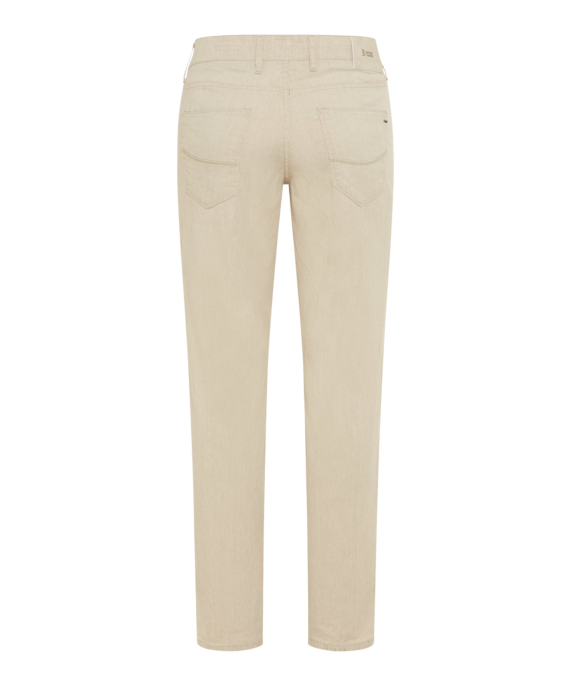 Linen/Cotton Blend Modern Fit Trouser in Beach
