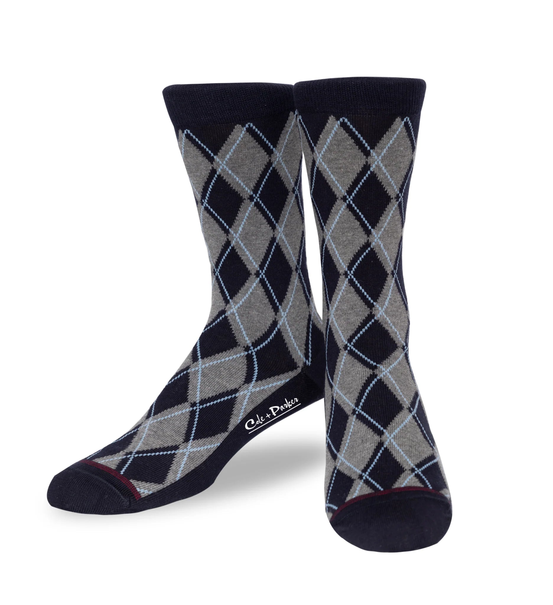 Argyle Socks in Navy Grey color, Shop Spring collection now 