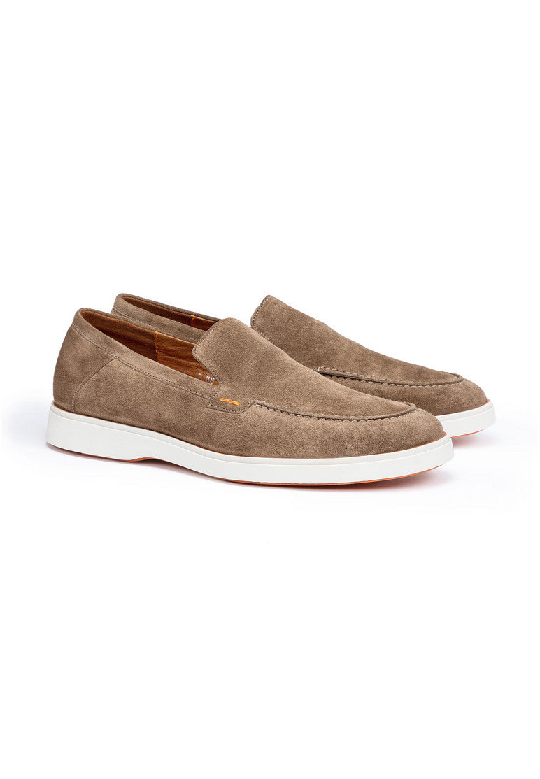 Hunter Mens Tan Suede Slip-On Loafers - Size 7.5 Hunter Green - Slip On Shoes for Men | Charix main image 2