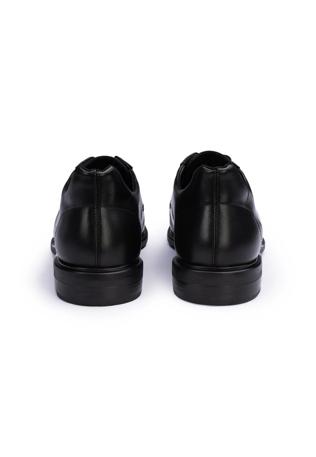 S-MOTION 110 Black Leather Slip On Dress Shoe