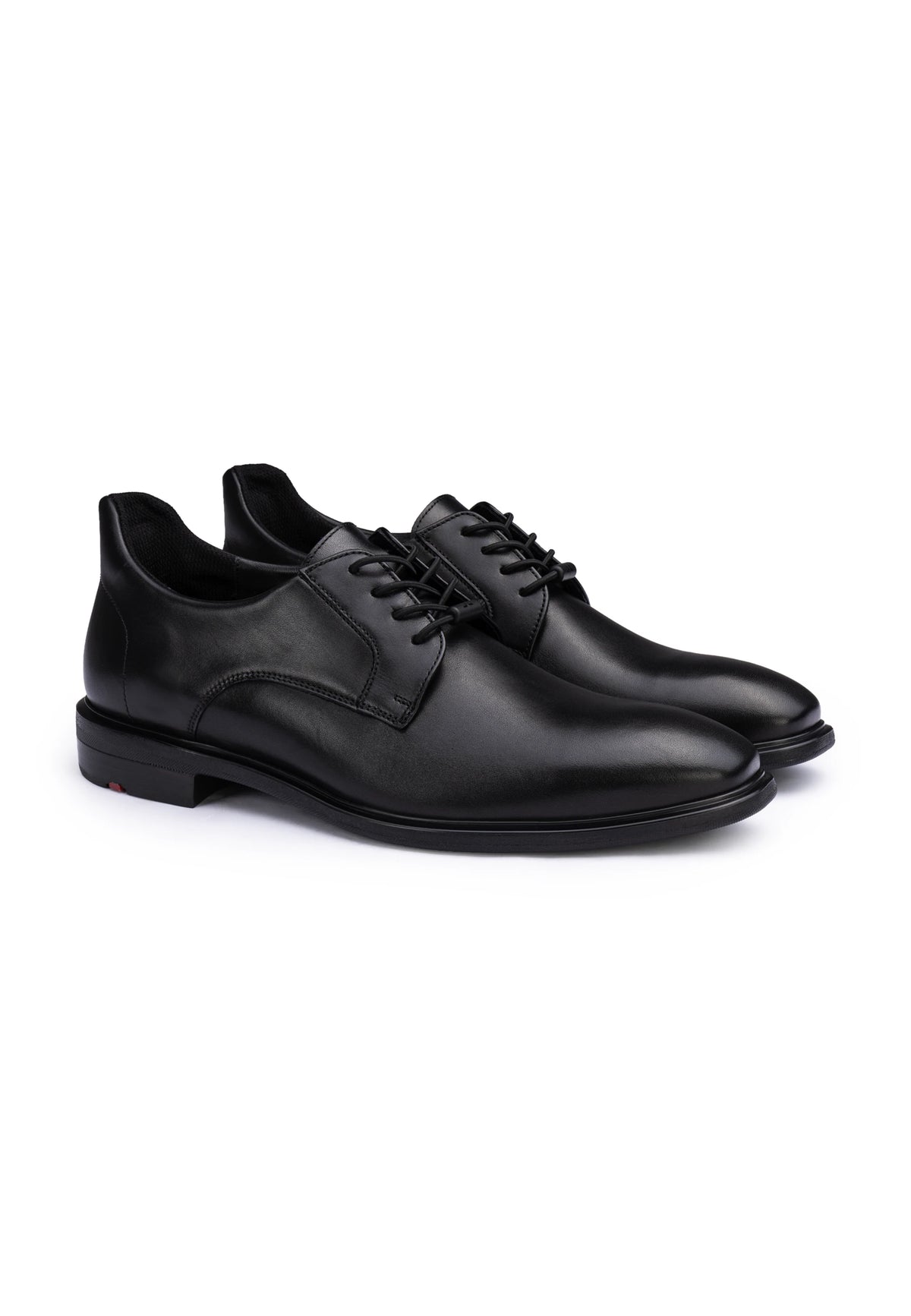 S-MOTION 110 Black Leather Slip On Dress Shoe