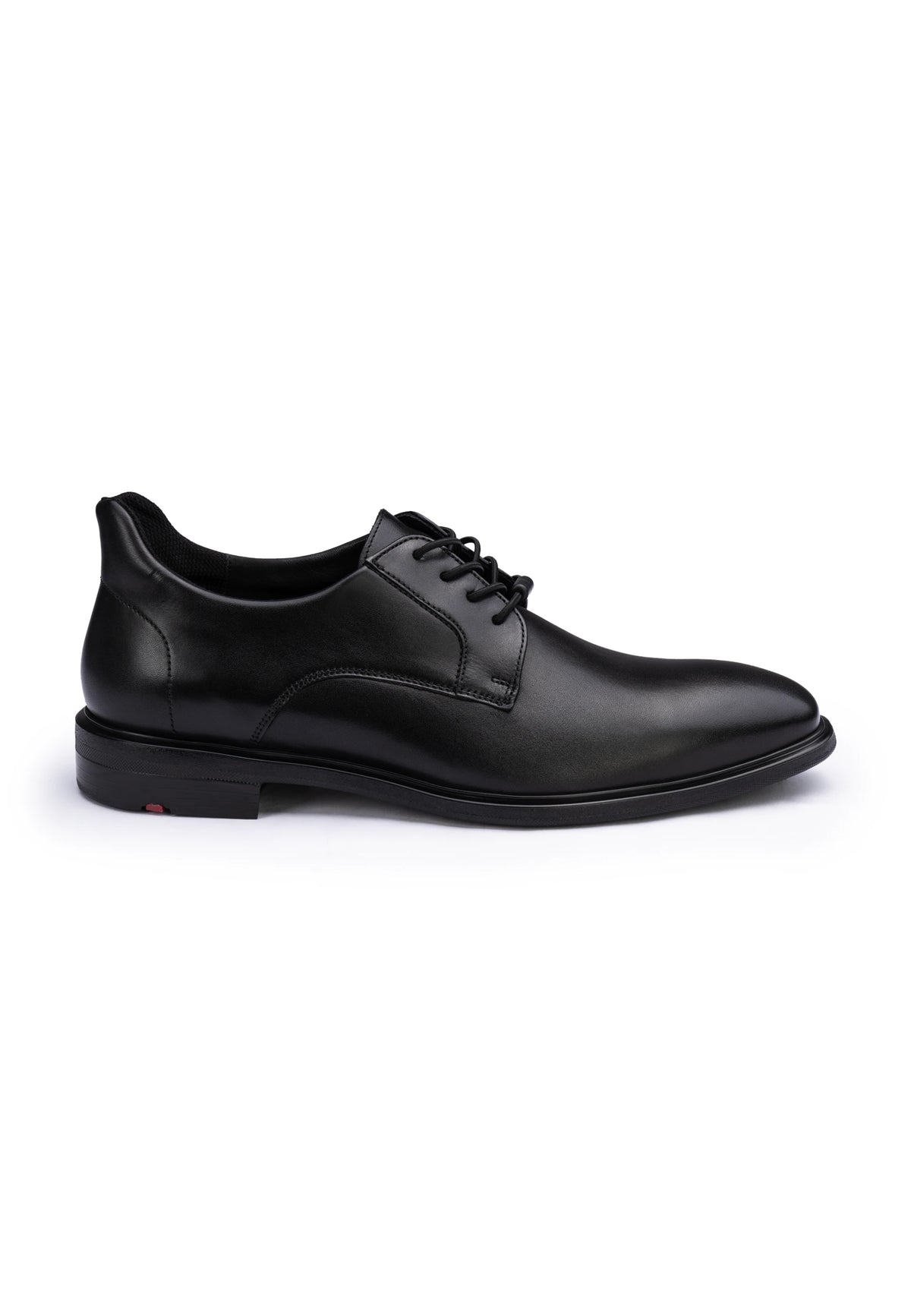 S-MOTION 110 Black Leather Slip On Dress Shoe