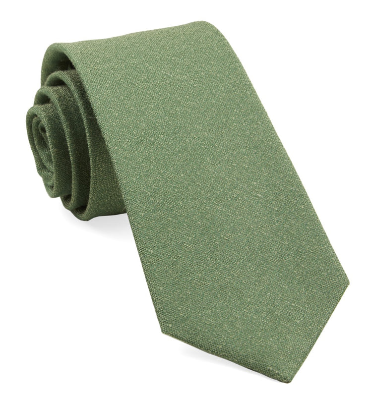 Linen Stitched Grass Tie