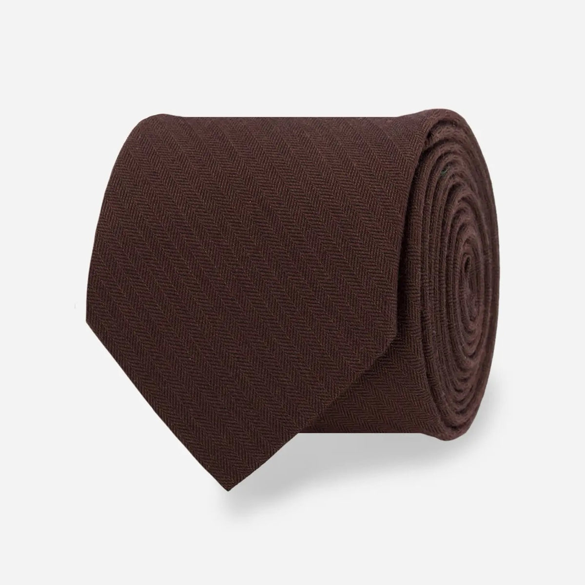 Astute Solid Chocolate Tie