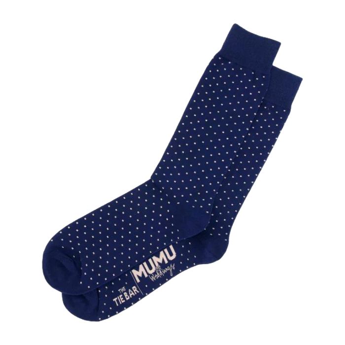 Seaside Dot Navy Socks