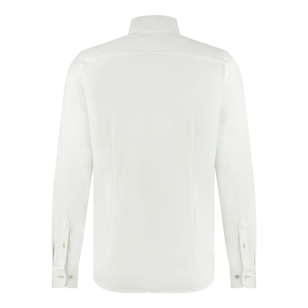 Technical Stretch Shirt in Off White