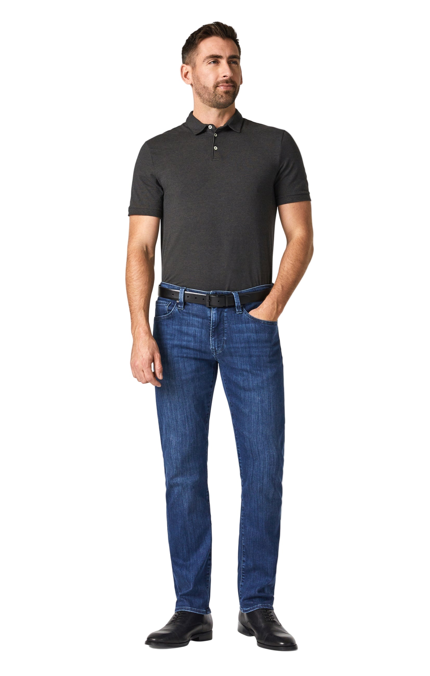 Courage Straight Fit Denim in Mid Urban