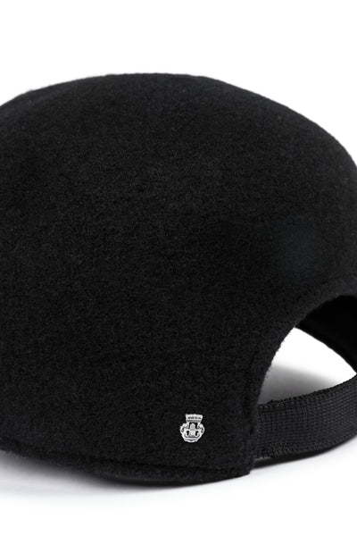 Felted Wool Black Hat