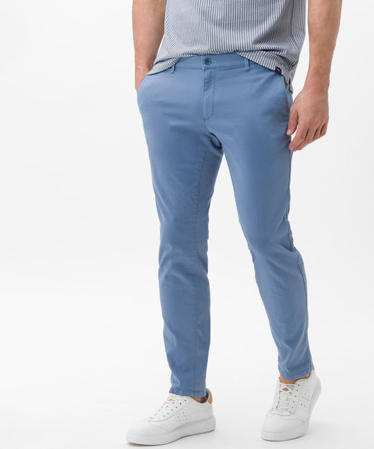 Silvio Hi-Flex Stretch Slim Chino in Smoke Blue