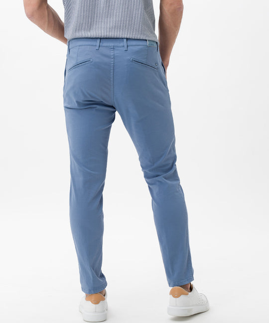 Silvio Hi-Flex Stretch Slim Chino in Smoke Blue