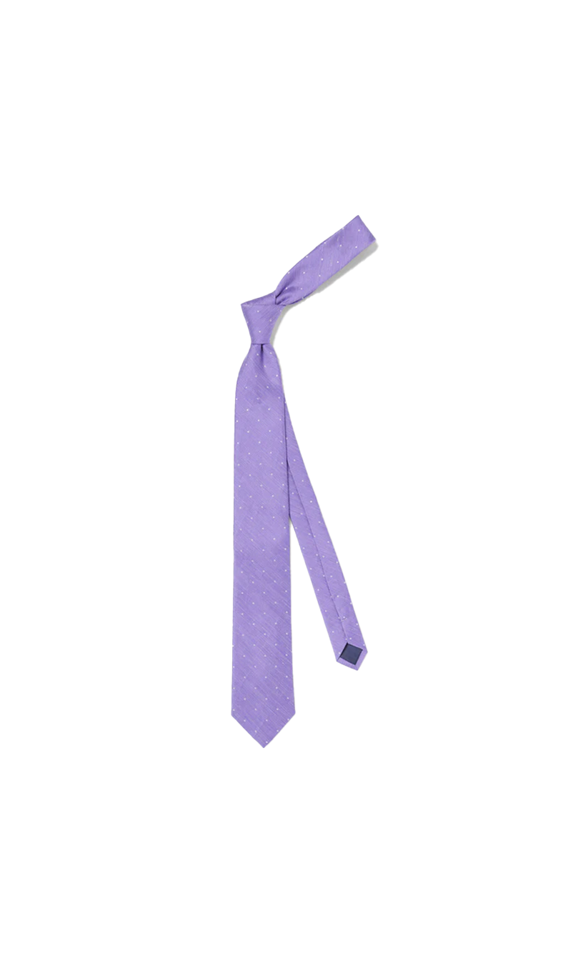Bulletin Dot Lavender Tie