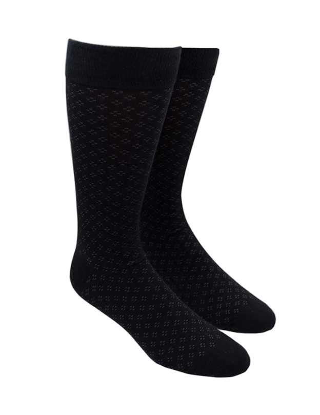 Mens black and white dress outlet socks