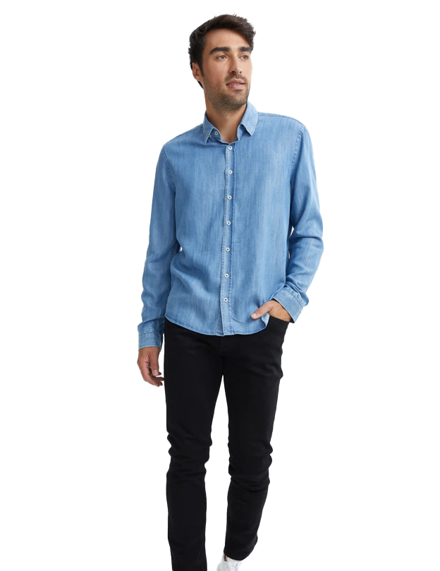 Blue Tencel® Denim Shirt