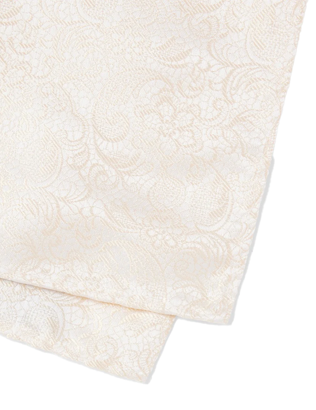 Ceremonial Paisley Light Champagne Pocket Square