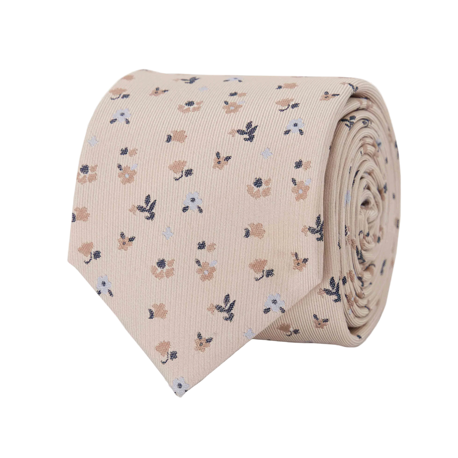 Falling Florals Champagne Tie