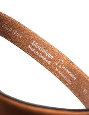 Frank Stitch Leather Belt in Tan, Men's leather belts, designer belts