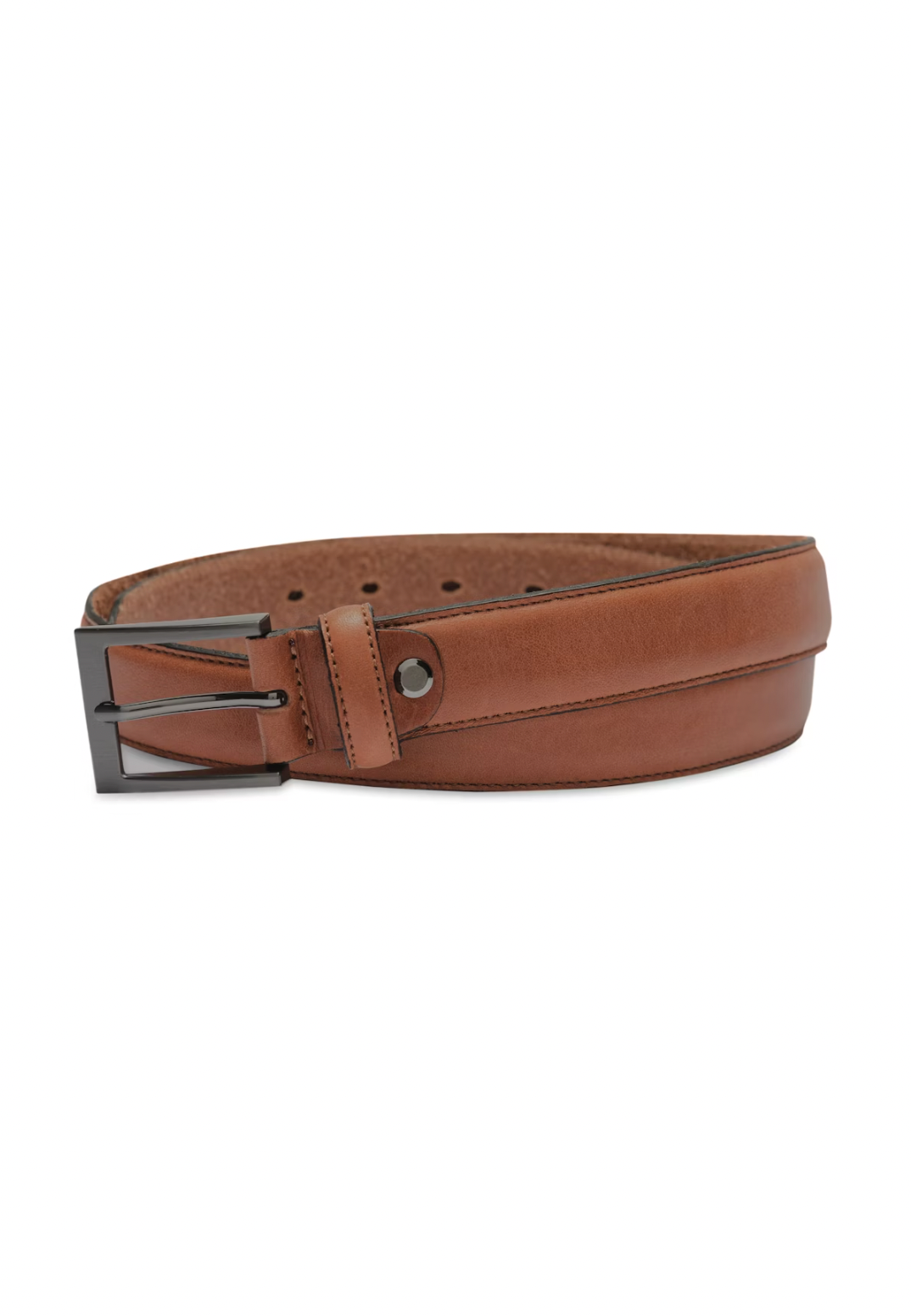 Frank Stitch Leather Belt in Tan