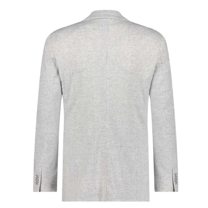 Glen Stretch Jersey Blazer in Grey