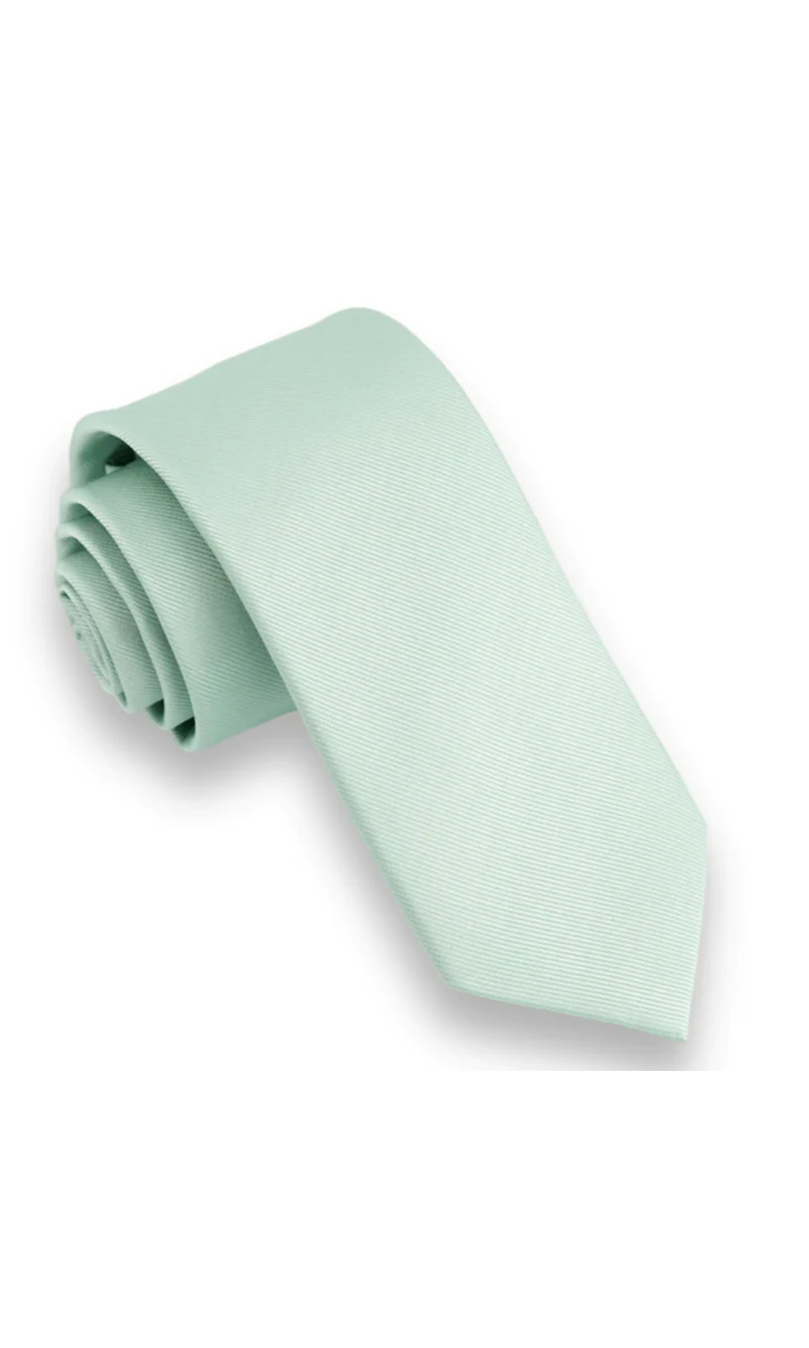 Grosgrain Dusty Sage Green Tie