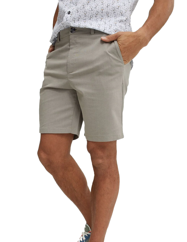 Grey Textured Shorts