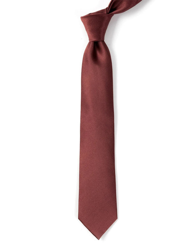 Grosgrain Marsala Tie