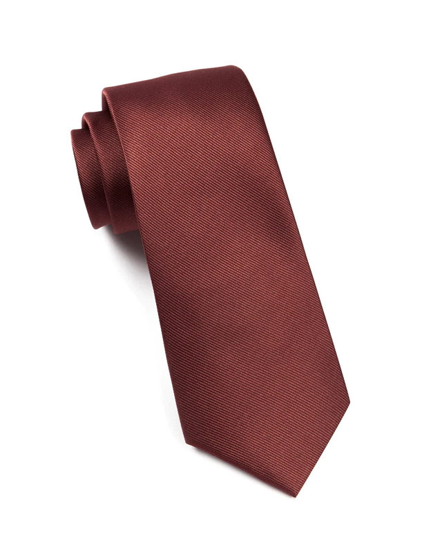 Grosgrain Marsala Tie