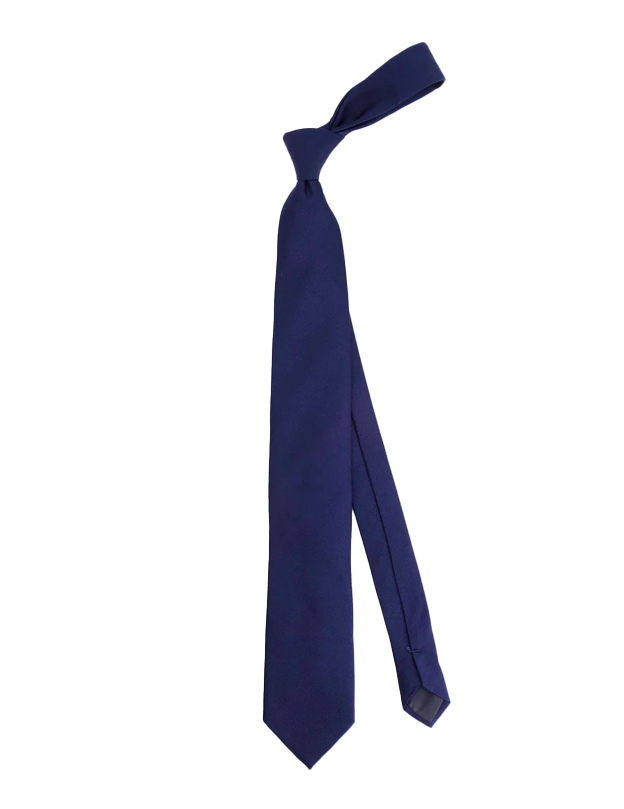 Grosgrain Solid Navy Tie