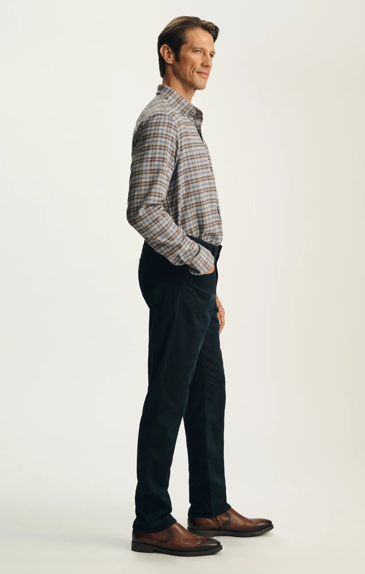 Courage Modern Fit Midnight Navy Corduroy Pant