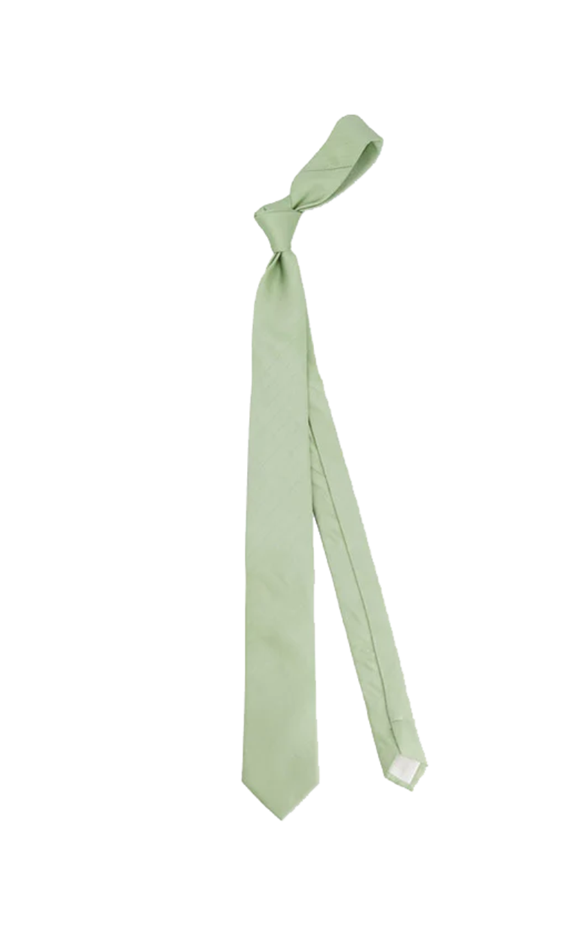 Herringbone Sage Green Tie