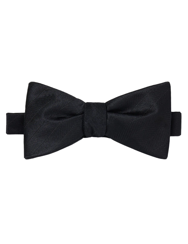 Herringbone Vow Bow Tie: Pre Tie