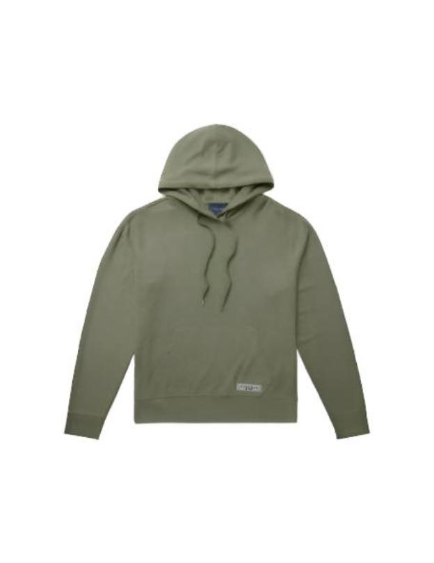 T-Series Fleece Knit Hoodie in Sage