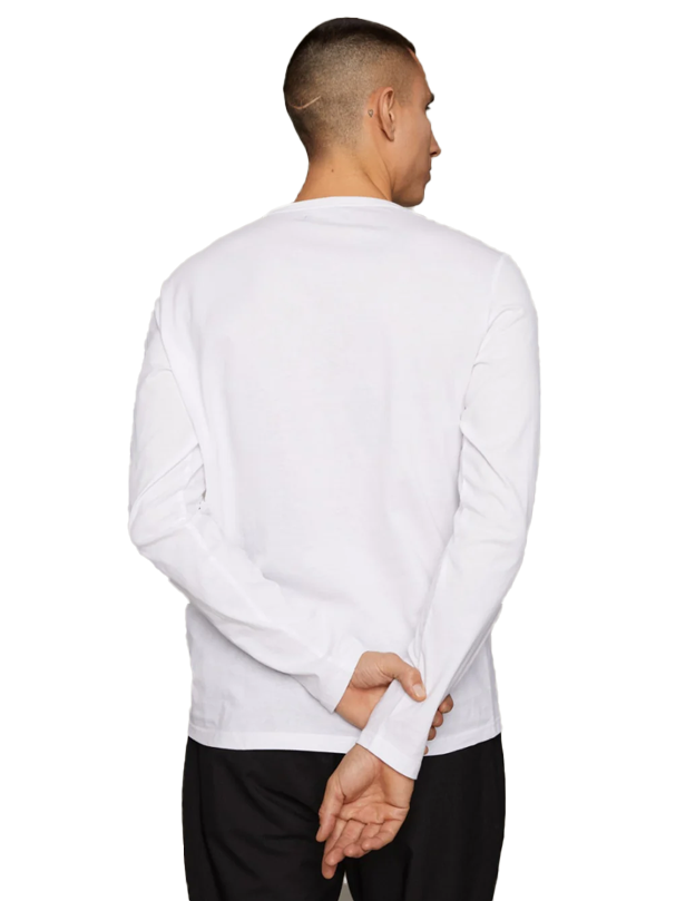 Jerma Grandad Henley LS in White