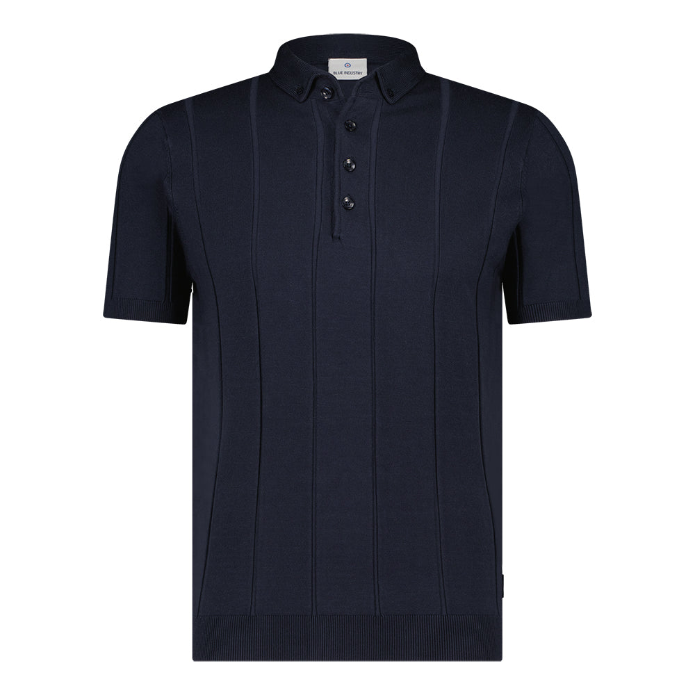 Knit Ribbed Polo