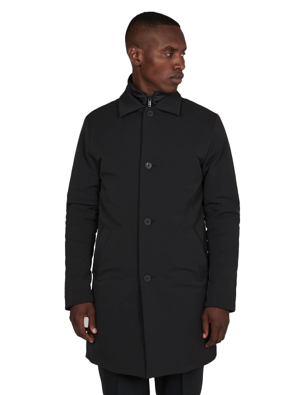 Macolm Trench Jacket with Removable Insert in Black
