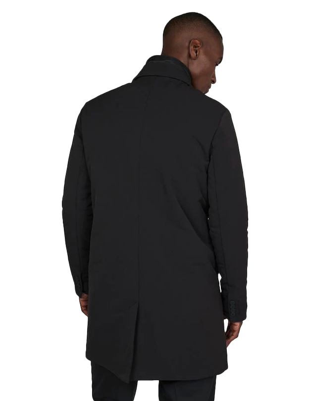 Macolm Trench Jacket with Removable Insert in Black