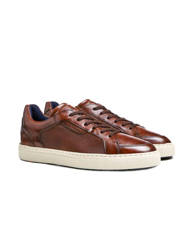 Malaga Leather Sneaker in Brandy