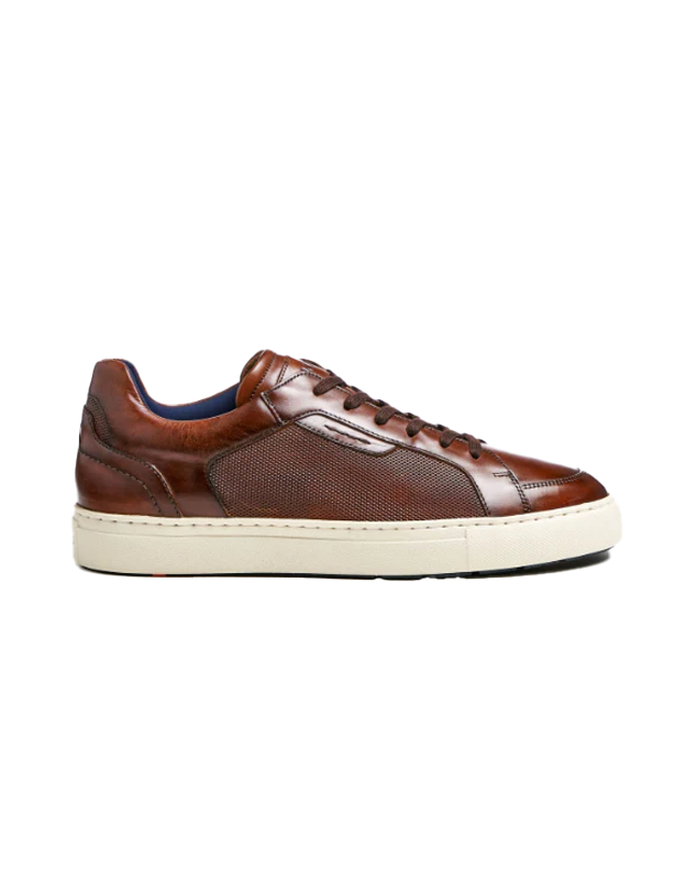 Malaga Leather Sneaker in Brandy