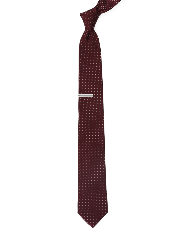 Mini Dots Wine Tie