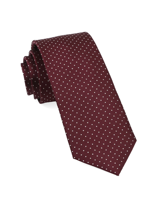 Mini Dots Wine Tie