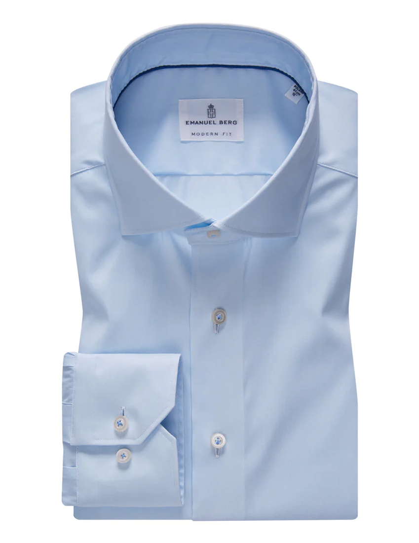 Modern Performance Stretch Dress Shirt in Powder Blue