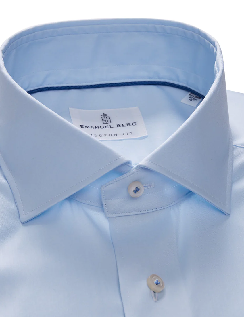 Modern Performance Stretch Dress Shirt in Powder Blue