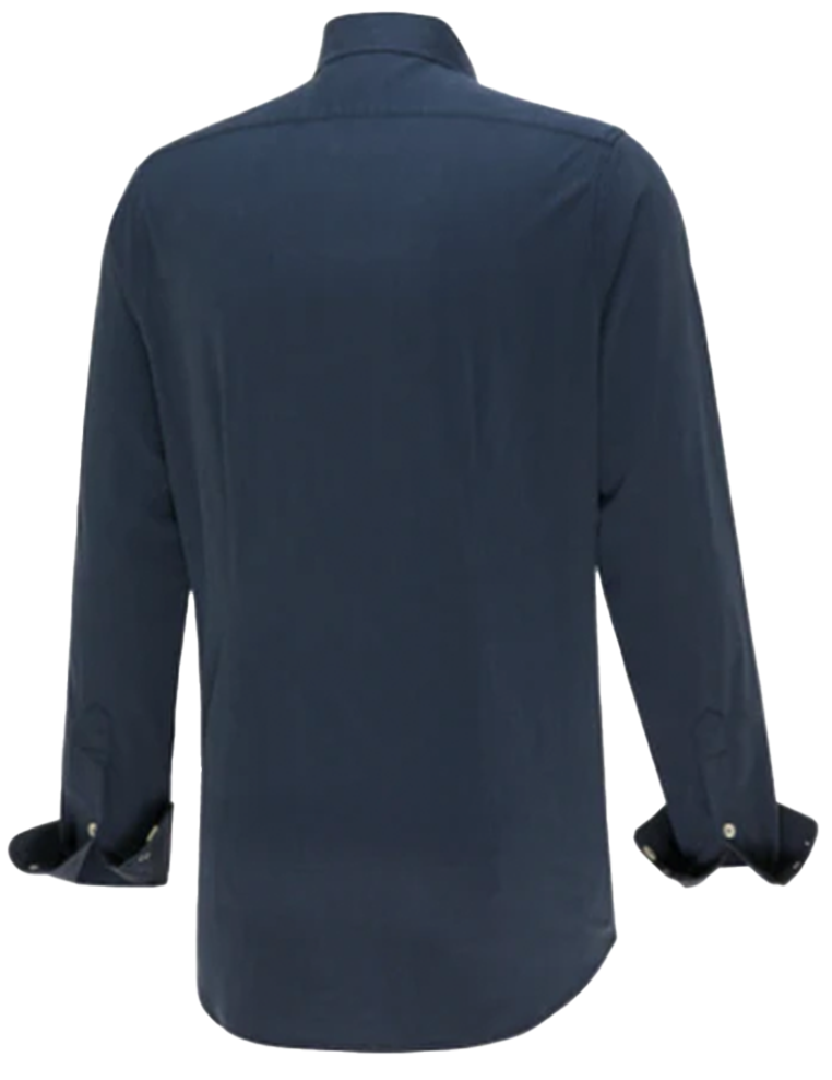 Navy Button Down Collar Shirt