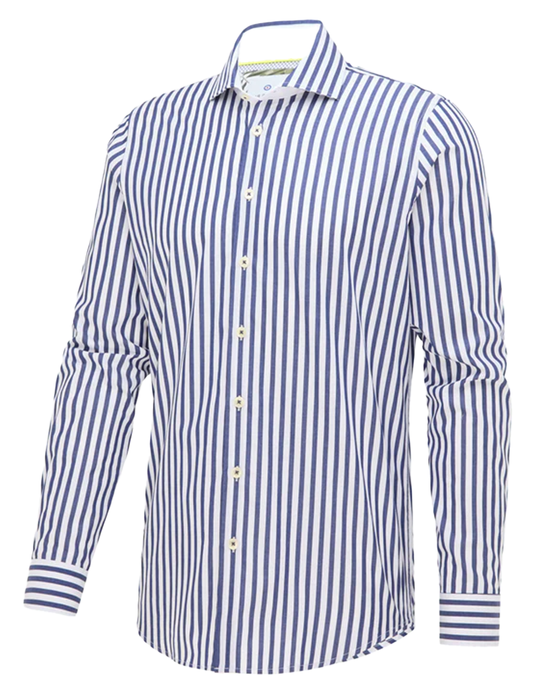 Navy Stripe Long Sleeve Shirt