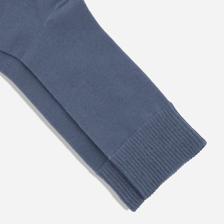 Kinzie Solid Slate Blue Dress Socks