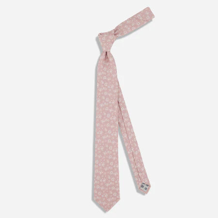 Marguerite Floral Blush Pink Tie