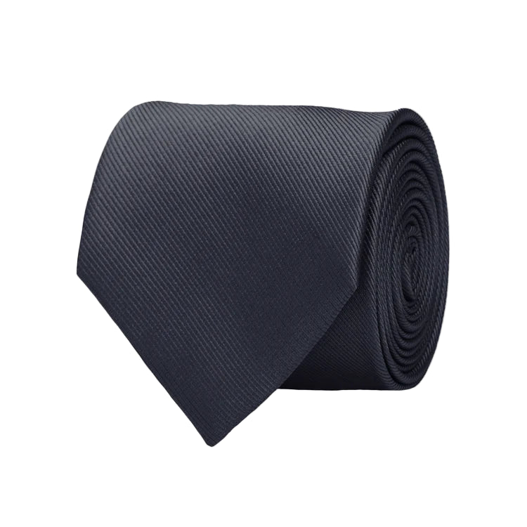 Grosgrain Charcoal Tie