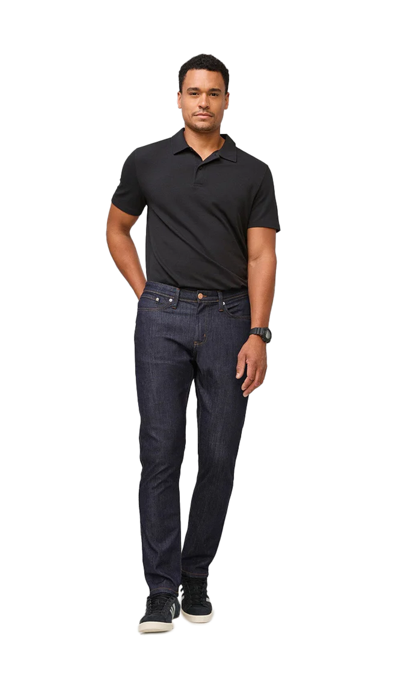 Performance Denim Relaxed Taper in Heritage Rinse