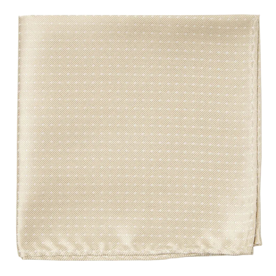 Beige textured fabric square on a white background