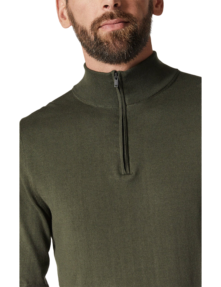 Quarter Zip Sweater in Forest Night, sweaters for men, Sweaters, winters clothing